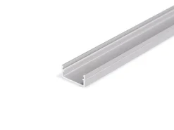 Aluminium Leuchtband Profil Silber - 1000*9*12mm - U-Profil flach