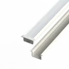 Aluminiumprofil 10mm - abgesenkt - L2020xB16xH9,8mm - Weiß + Abdeckung matt