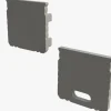 Anfangs- und Endstück für Aluminium Leuchtband Profil 1000*16*12mm - hoch - Grau