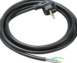 Anschlusskabel halogenfrei mit Winkelstecker - 2m - 3x 0,75mm2 - H05Z1Z1-F