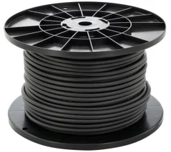 Anschlusskabel - 100m - 3x 1.5mm2 mit schwarzer Isolierung rund - H05VV-F 3G1.5