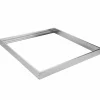 Aufbaurahmen 60x60cm - Aluminium Silber - für LED Panel - inkl. Befestigungsmaterial