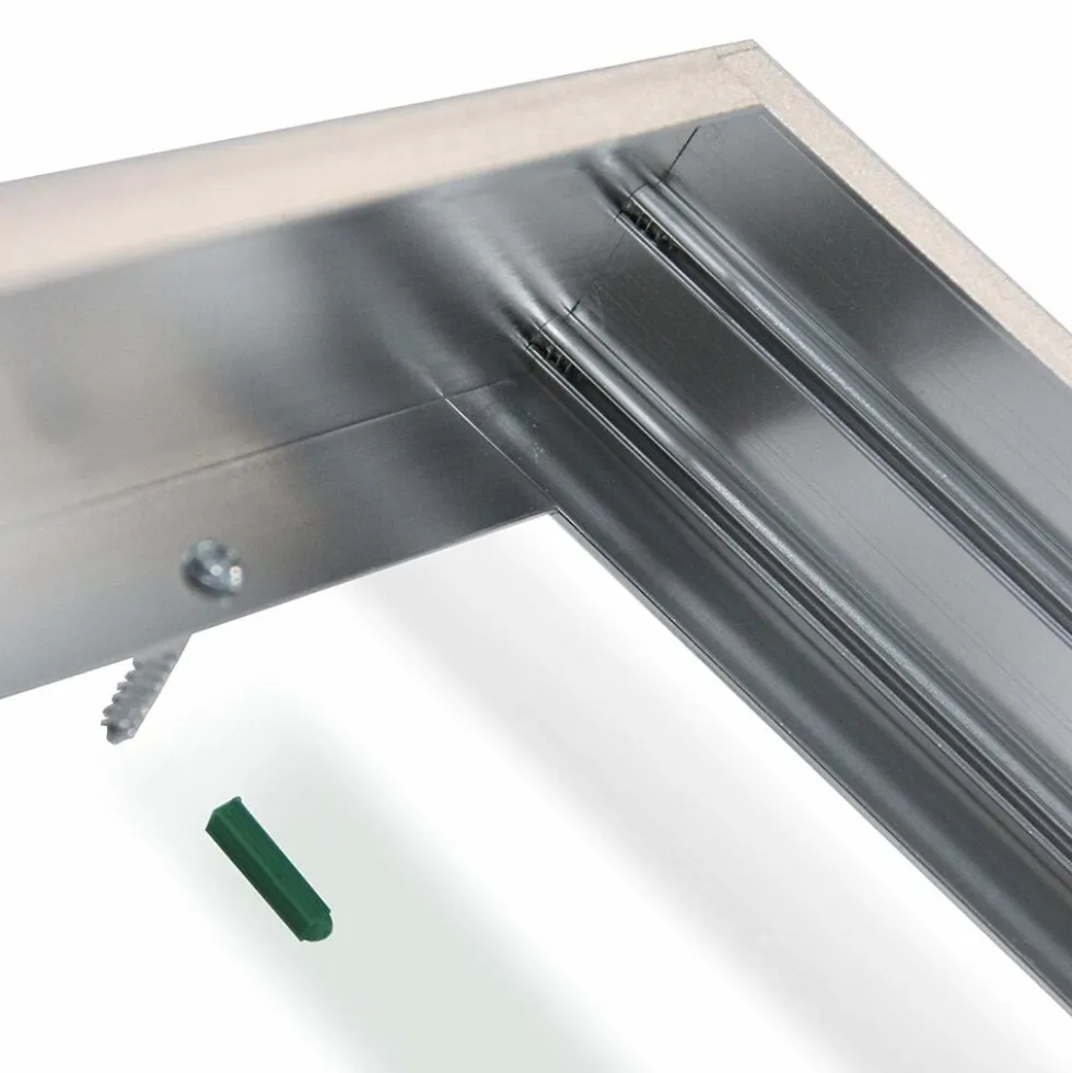 Aufbaurahmen 60x30cm - Aluminium Silber - für LED Panels - inkl. Befestigungsmaterial