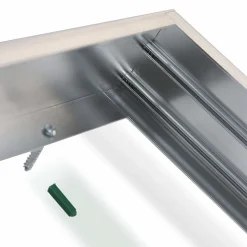 Aufputz Deckenrahmen - 120x30cm - Alu Silber | 55MM Geeignet für LED Seitenbeleuchtungs panelen