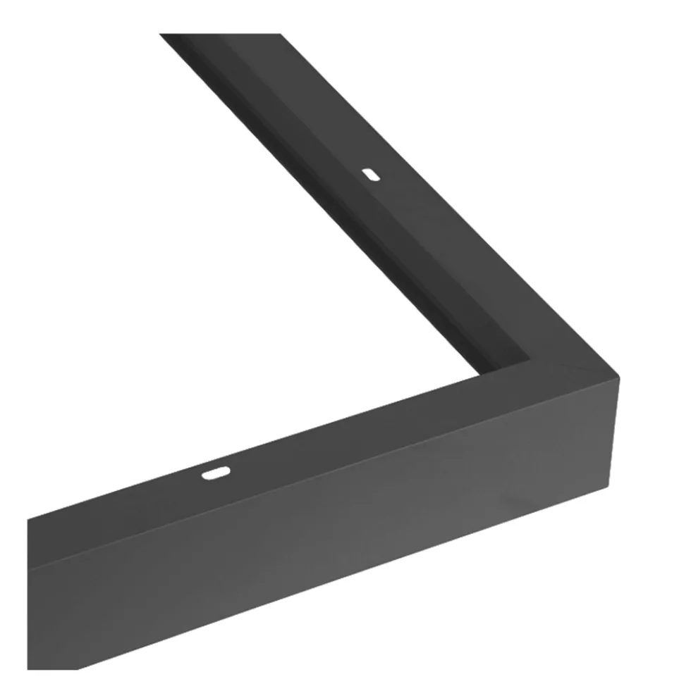 Aufputz-Klickrahmen Schwarz - für LED-Panels - 60x60 cm | Deckenrahmen für Backlit- und Sidelit-Paneele