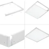 Aufputz-Klickrahmen Weiss - für LED-Panels - 62x62 cm | 50MM Deckenrahmen LED Paneele