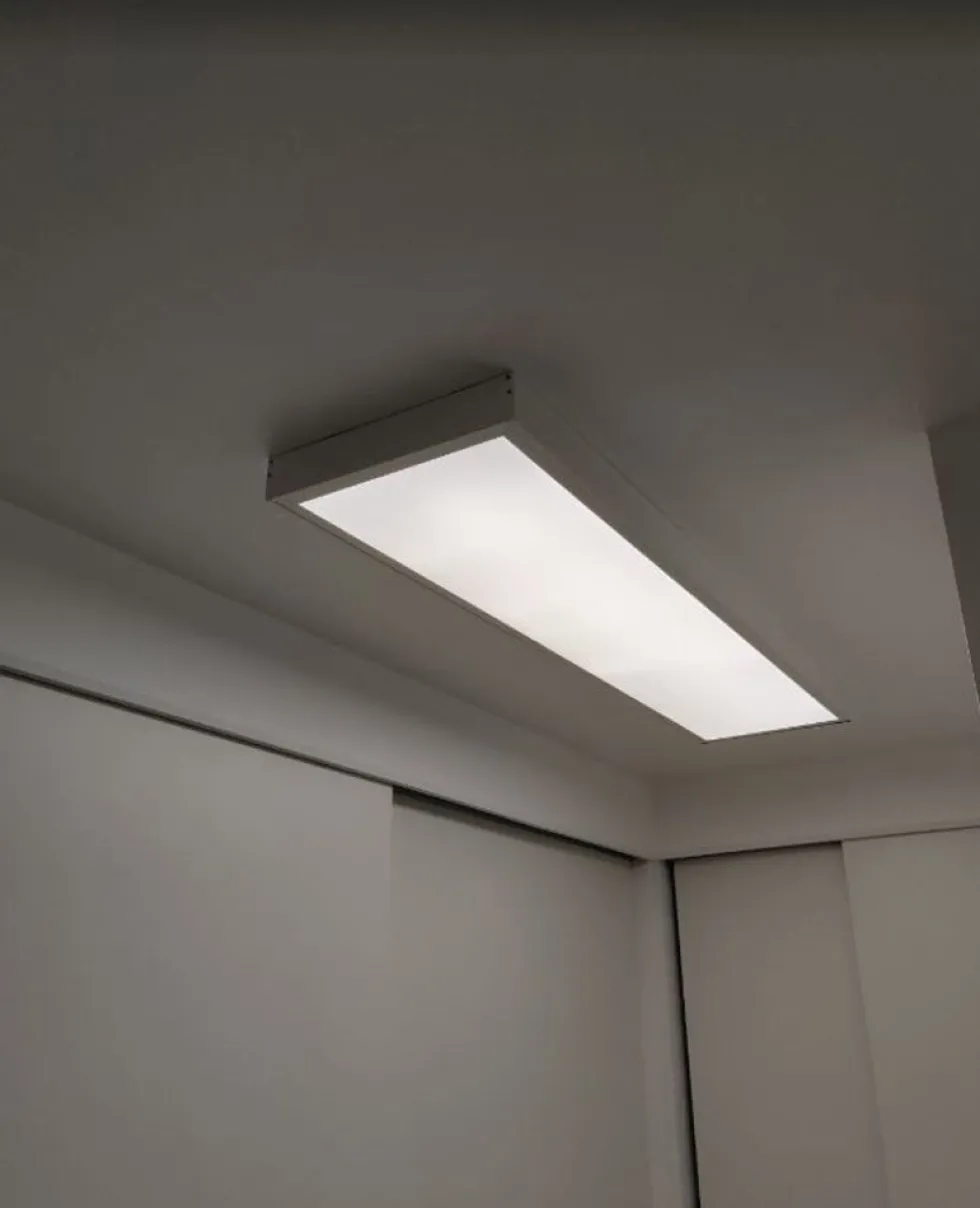 Aufputz-Klickrahmen Weiß - 120x60 cm | 42MM Schraublose Befestigung Decken montage - Geeignet für LED panelen