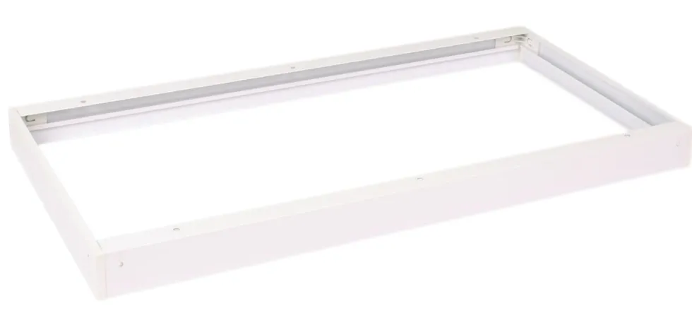 Aufputz-Klickrahmen Weiß - 120x60 cm | 42MM Schraublose Befestigung Decken montage - Geeignet für LED panelen