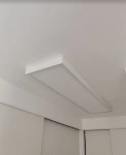 Aufputz-Klickrahmen Weiß - 120x30 cm | 40MM Geeignet für LED panelen - Schraublose Befestigung