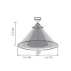 Bewegungssensor 360° - IP20 - 3x PIR Infrarot Bewegungsmelder - 230V max. 2000W - weiß
