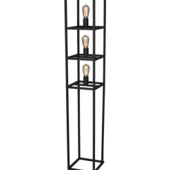 Bodenleuchte - Novanta - 3-Lichter - Schwarz - exkl. LED's