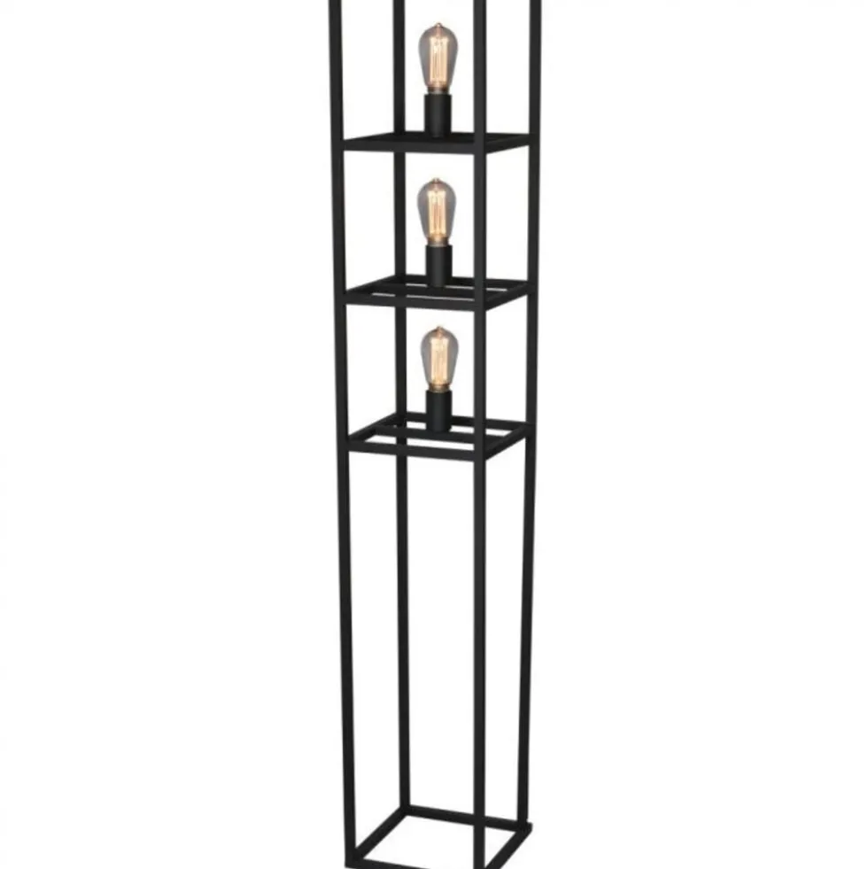 Bodenleuchte - Novanta - 3-Lichter - Schwarz - exkl. LED's