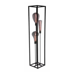 Bodenleuchte - Palco - 160cm - Schwarz - inkl. 3 LED Lampen