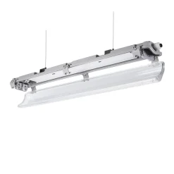 60cm LED Halterung IP65 + 2 High Lumen LED Leuchtstoffröhren 10W pro Röhre - 6000K 865 Tageslichtweiß - Komplettset