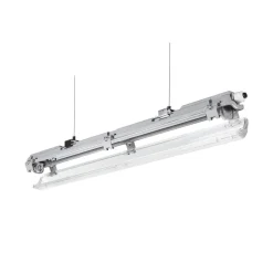 60cm LED Halterung IP65 + 1 LED High Lumen Leuchtstoffröhre 10W - 4000K 840 Neutralweiß - Komplettset
