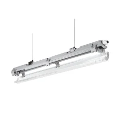 60cm LED Halterung IP65 + 1 LED High Lumen Leuchtstoffröhre 10W - 6000K 865 Tageslichtweiß - Komplettset