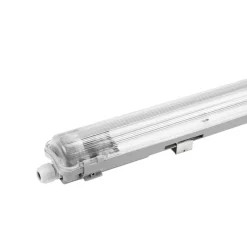 60cm LED Halterung IP65 + 1 LED High Lumen Leuchtstoffröhre 10W - 6000K 865 Tageslichtweiß - Komplettset