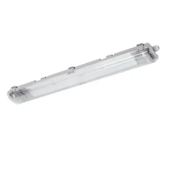 60cm LED Halterung IP65 + 2 Standard LED Leuchtstoffröhren 10W pro Röhre - 3000K 830 Warmweiß - Komplettset