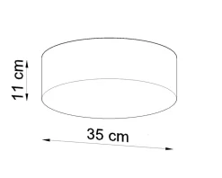 Deckenspot ARENA 35 Grau - 2x E27 Fassung - max. 2x60W - exkl. LED's