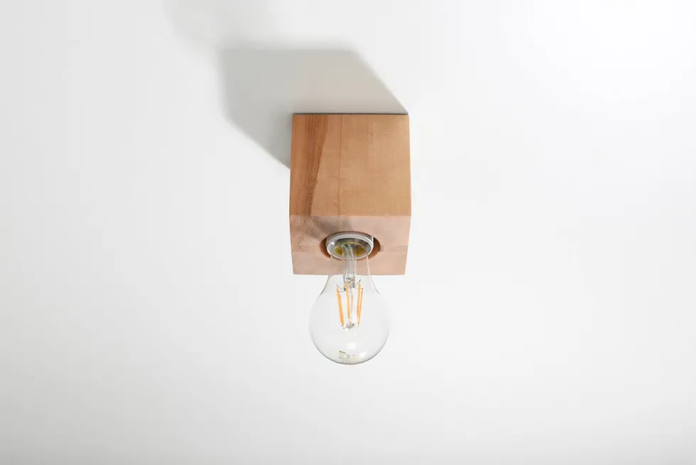 Deckenspot ARIZ Natur Holz - 1x E27 Fassung - max. 60W - exkl. LED's
