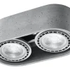 Deckenspot BASIC 2 Beton - 2x GU10 / ES111 - max. 2x40W - exkl. LED's
