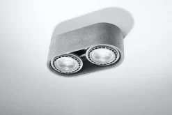 Deckenspot BASIC 2 Beton - 2x GU10 / ES111 - max. 2x40W - exkl. LED's