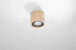 Deckenspot BASIC 1 Holz Natur - 1x GU10 / ES111 - max. 40W - exkl. LED's