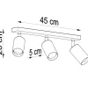 Deckenspot BERG 3 Natur Holz - 3x GU10 Fassung - max. 3x40W - exkl. LED's
