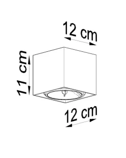 Deckenspot BLAKE Grau - 1x GU10 / ES111 Fassung - max. 40W - exkl. LED's