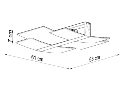 Deckenspot CELIA Chrom - 3x E27 Fassung - max. 3x60W - exkl. LED's