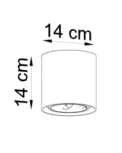 Deckenspot CULLO Beton - 1x GU10 Fassung - max. 40W - exkl. LED's