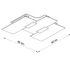 Deckenspot FABIANO - 3x E27 Fassung - max. 3x60W - exkl. LED's