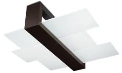 Deckenspot FENIKS 2 Wengé Holz - 2x E27 Fassung - max. 2x60W - exkl. LED's