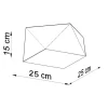 Deckenspot HEXA 25 Schwarz - 1x E27 Fassung - max. 60W - exkl. LED's