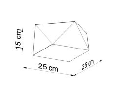 Deckenspot HEXA 25 Schwarz - 1x E27 Fassung - max. 60W - exkl. LED's