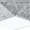 Deckenspot HEXA 25 Silber - 1x E27 Fassung - max. 60W - exkl. LED's