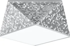 Deckenspot HEXA 25 Silber - 1x E27 Fassung - max. 60W - exkl. LED's
