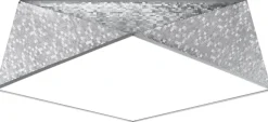 Deckenspot HEXA 45 Silber - 2x E27 Fassung - max. 2x60W - exkl. LED's