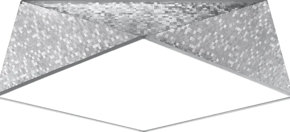Deckenspot HEXA 45 Silber - 2x E27 Fassung - max. 2x60W - exkl. LED's