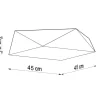 Deckenspot HEXA 45 Weiß - 2x E27 Fassung - max. 2x60W - exkl. LED's