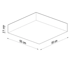 Deckenspot HORUS 55 Grau - 4x E27 Fassung - max. 4x60W - exkl. LED's