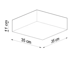 Deckenspot HORUS 35 Schwarz - 2x E27 Fassung - max. 2x60W - exkl. LED's