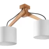 Deckenspot LEGNO 2 Natur Holz - 2x E27 Fassung - max. 2x60W - exkl. LED's
