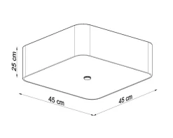 Deckenspot LOKKO 45 Weiß - 5x E27 Fassung - max. 5x60W - exkl. LED's