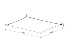 Deckenspot LUNA 3 Weiß - inkl. 6x G13 LEDs - 3000K Warmweiß - 1080Lm