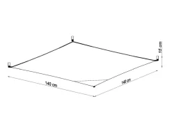 Deckenspot LUNA 4 Weiß - inkl. 6x G13 LEDs - 3000K Warmweiß - 1080Lm