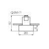 Deckenspot MINI RITI GU10 B/G