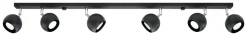 Deckenspot OCULARE 6L Schwarz - 6x GU10 Fassung - max. 6x40W - exkl. LED's