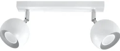 Deckenspot OCULARE 2 Weiß - 2x GU10 Fassung - max. 2x40W - exkl. LED's