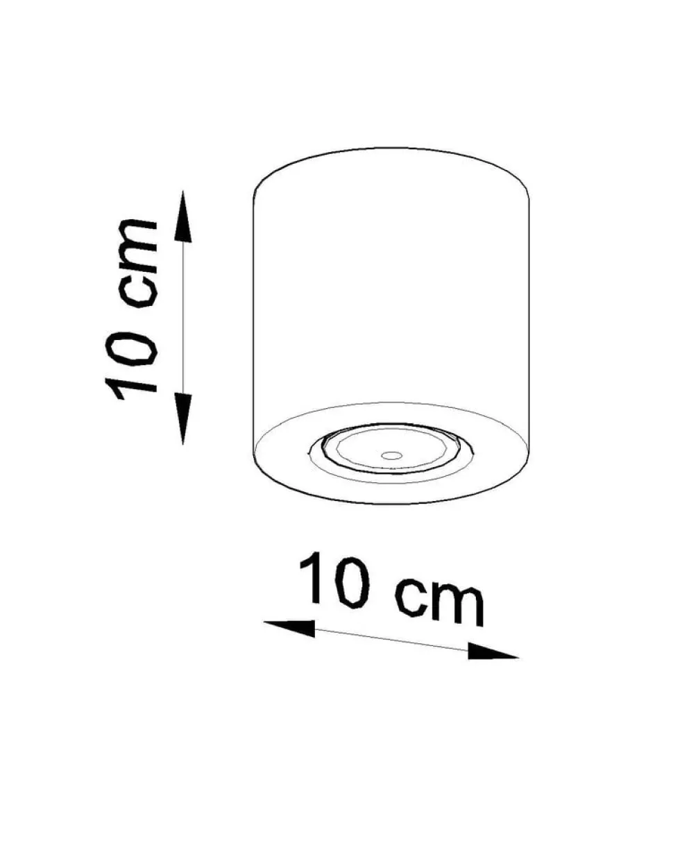 Deckenspot ORBIS Beton - 1x GU10 Fassung - max. 40W - exkl. LED's